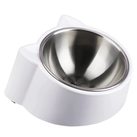 Tilted Cat Food Bowls15°Slanted Cat Feeder Bowl