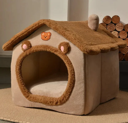 Snuggle Haven: The Enclosed Pet Bed Your Fur Baby Will Love"