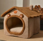 Snuggle Haven: The Enclosed Pet Bed Your Fur Baby Will Love"