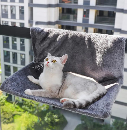 Generic Premium Grey Faux Fur Cat Hammock